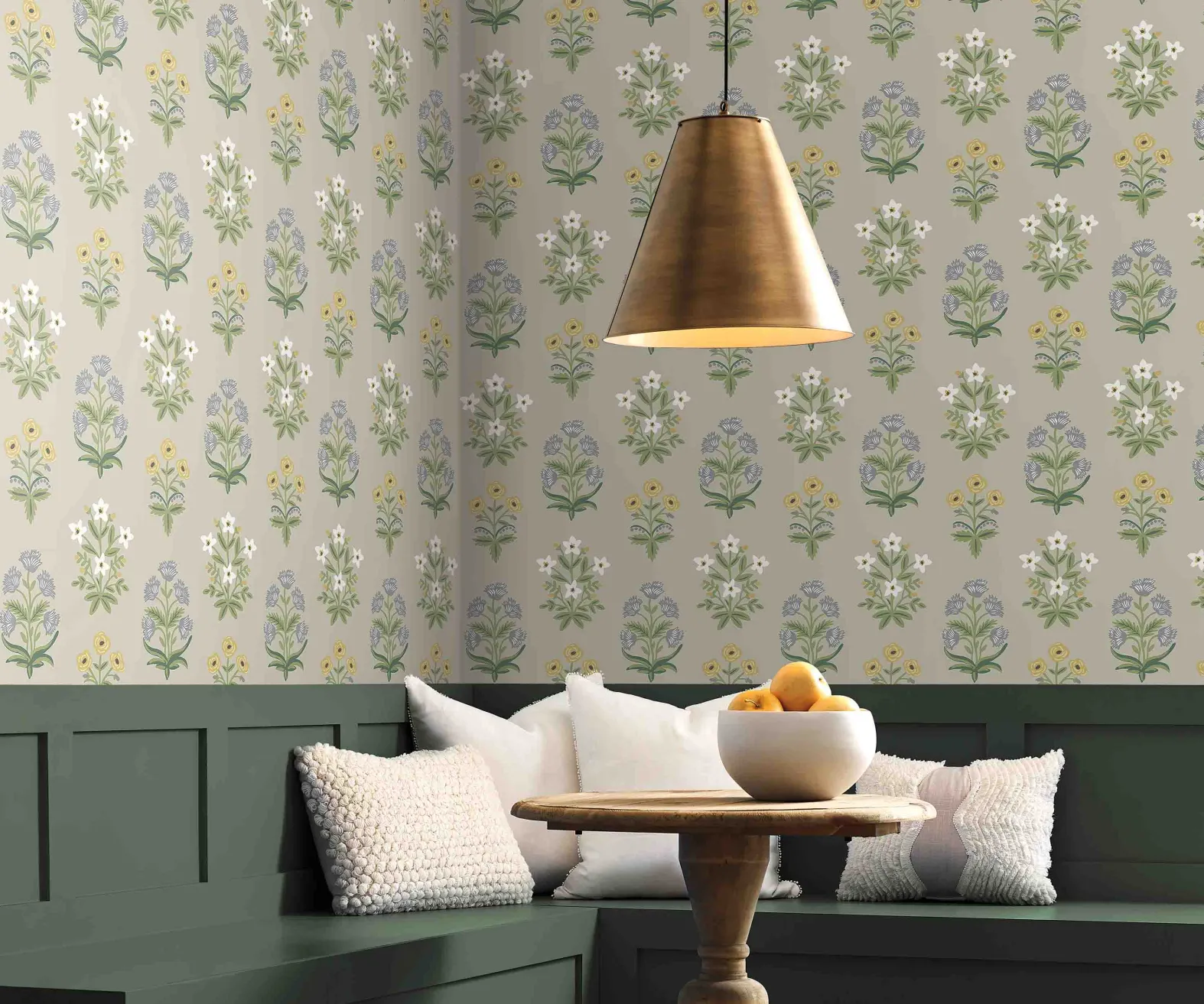 Mughal Rose Wallpaper Sample