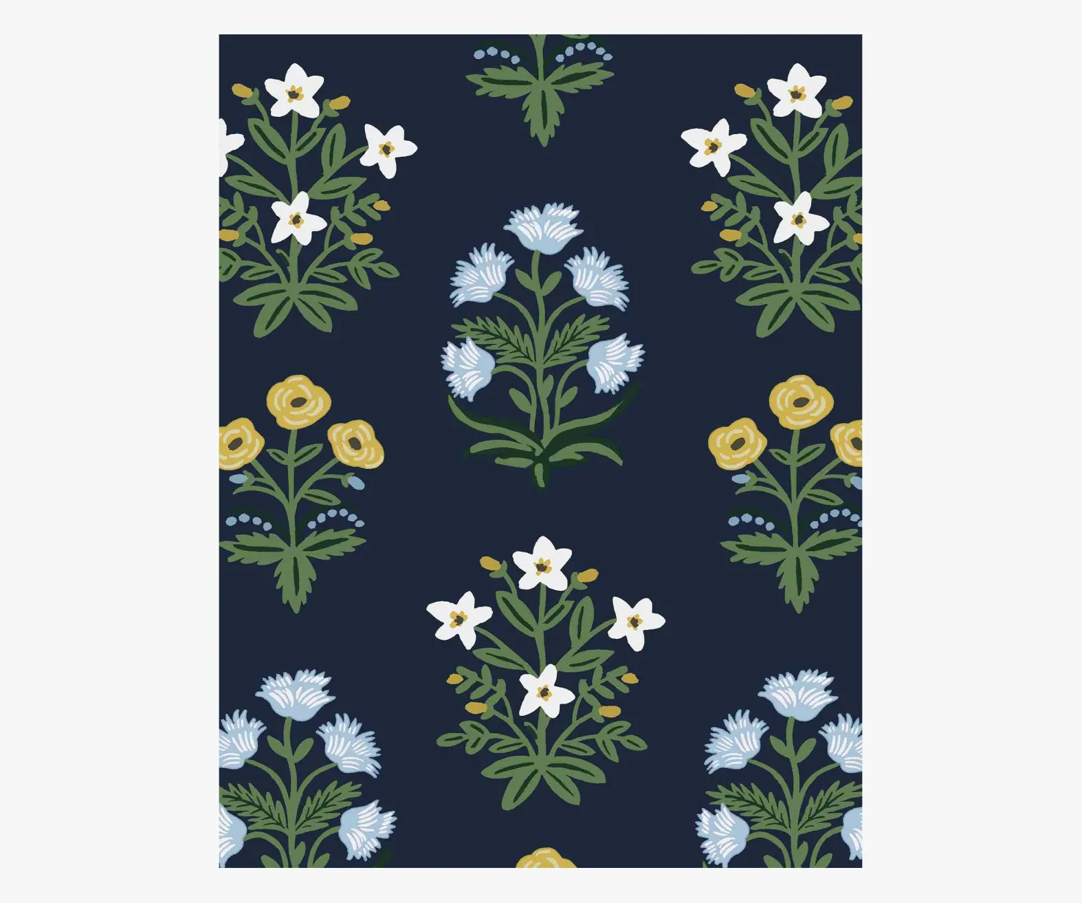 Mughal Rose Wallpaper Sample