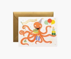 Octopus Birthday Card