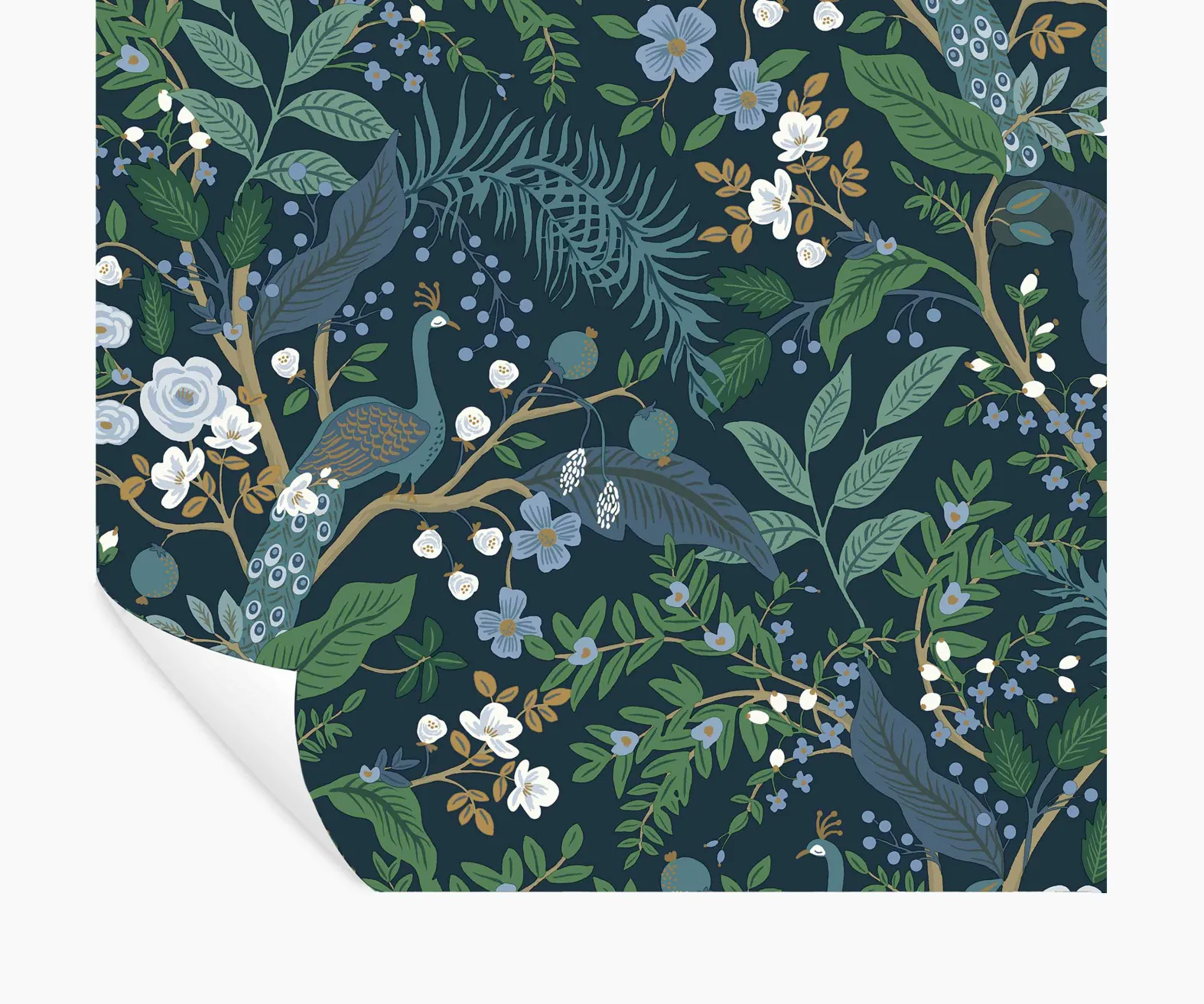 Peacock Garden Peel & Stick Wallpaper