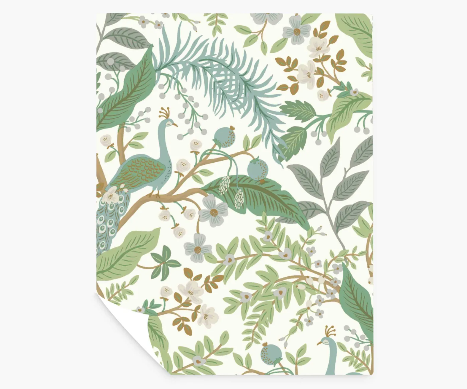 Peacock Garden Peel & Stick Wallpaper