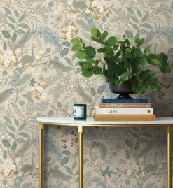 Peacock Garden Peel & Stick Wallpaper