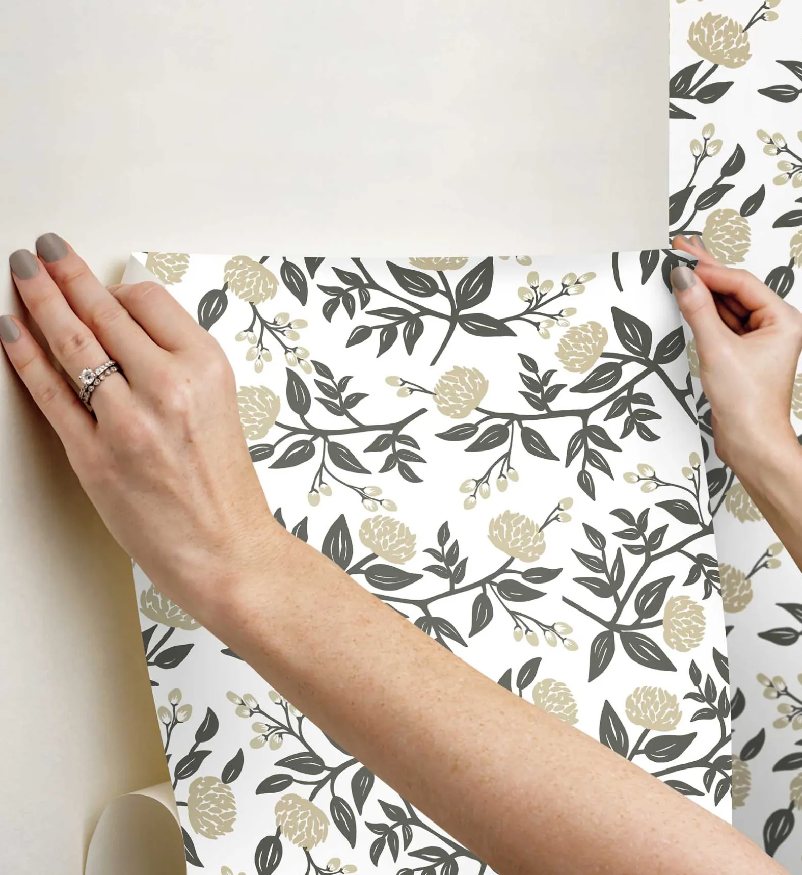 Peonies Peel & Stick Wallpaper