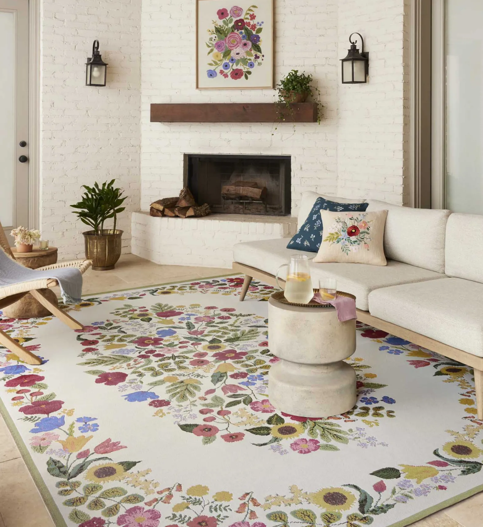 Perennial Blossom Power Loomed Rug