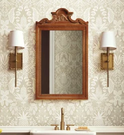 Pineapple Damask Wallpaper
