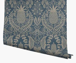 Pineapple Damask Wallpaper