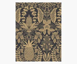 Pineapple Damask Wallpaper