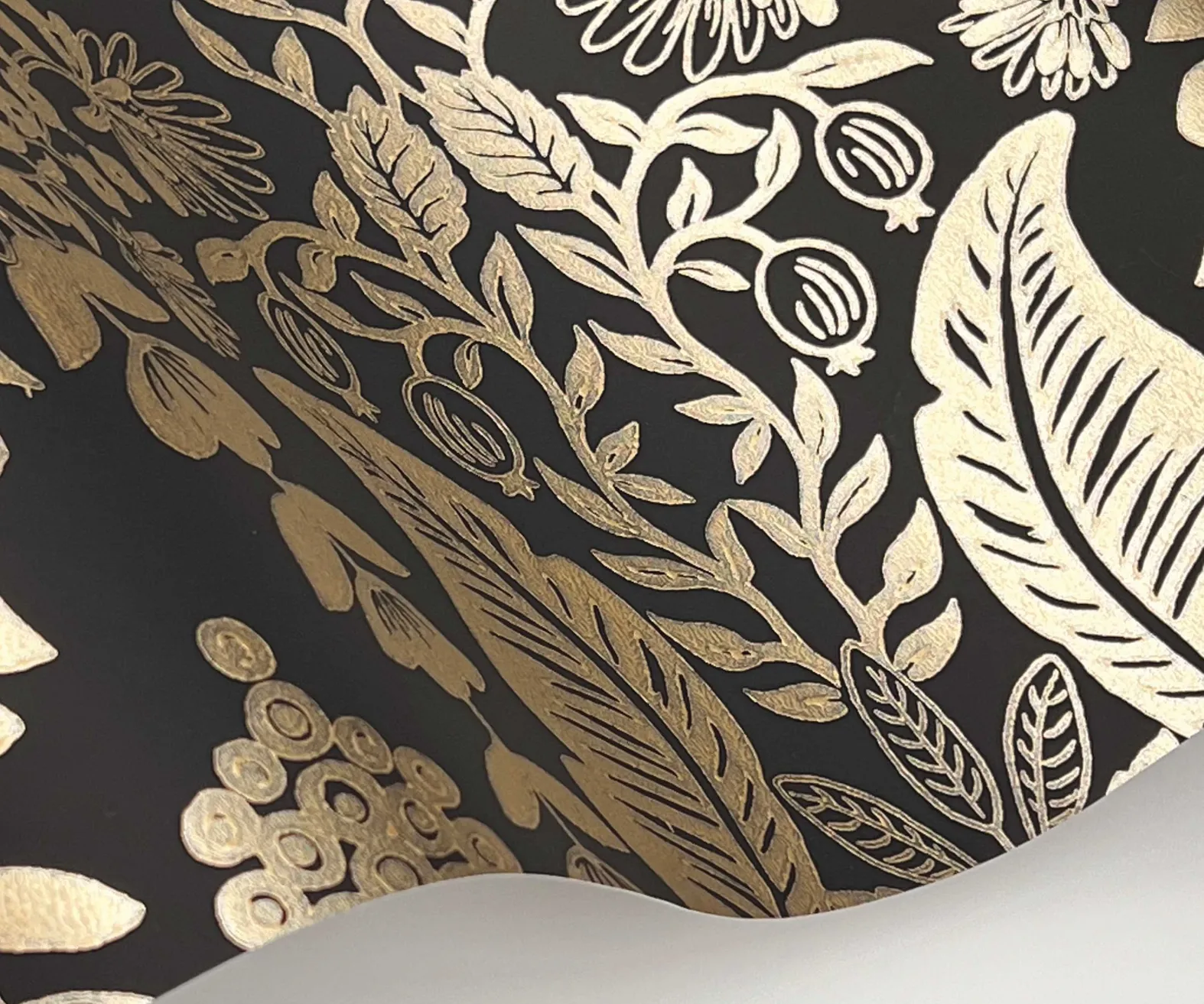 Pineapple Damask Wallpaper Sample