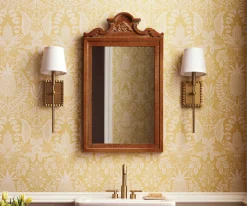 Pineapple Damask Wallpaper Sample
