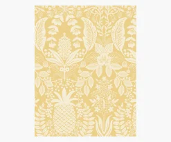 Pineapple Damask Wallpaper Sample