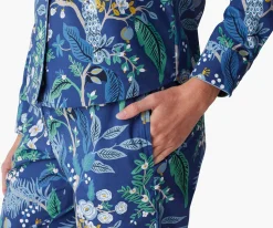 Poplin Button Front Long Set