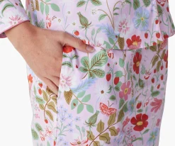 Poplin Button Front Long Set