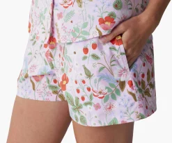 Poplin Button Front Short Set