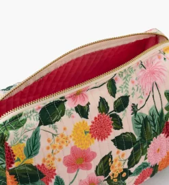Quilted Large Cosmetic Pouch