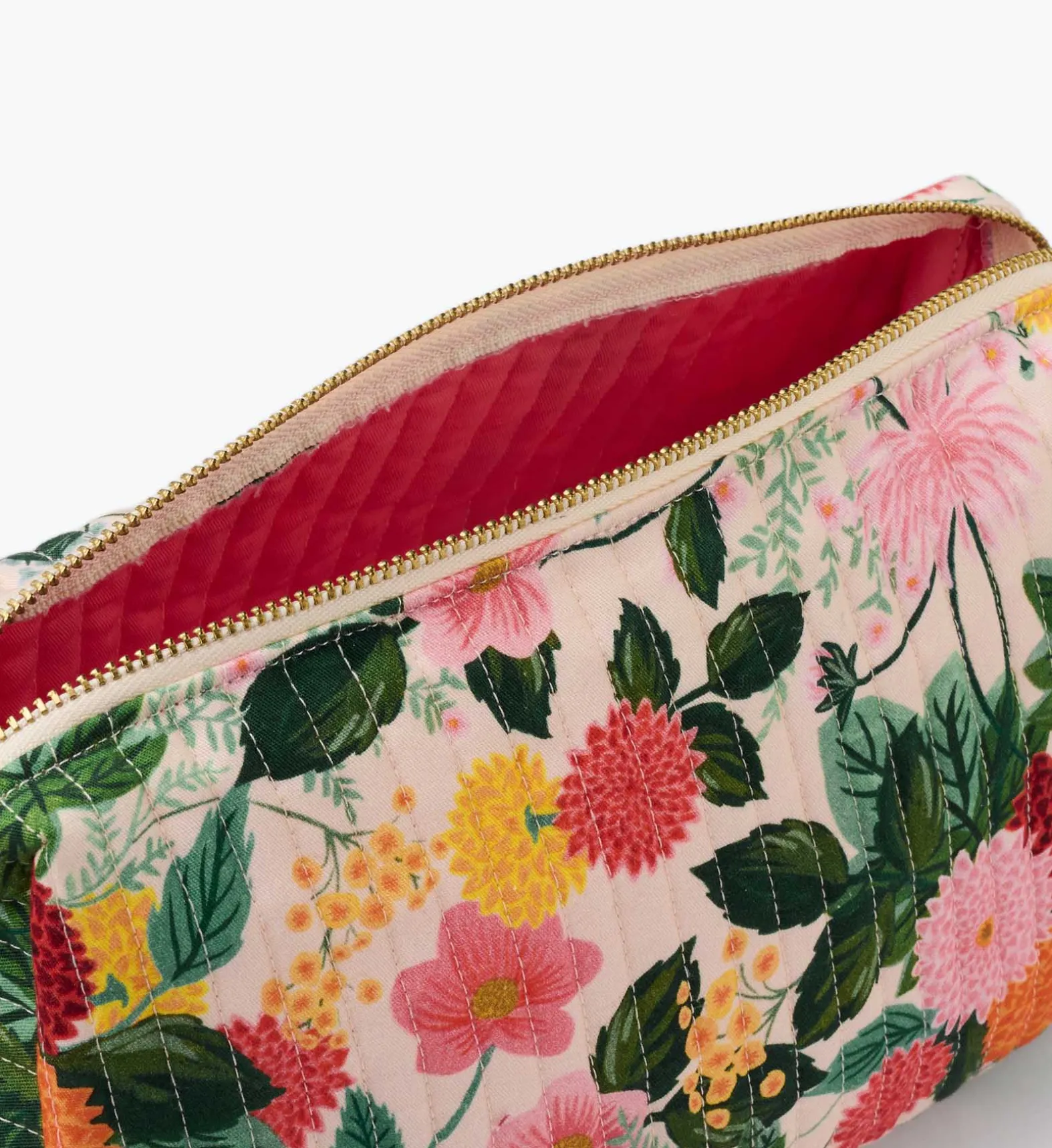 Quilted Large Cosmetic Pouch