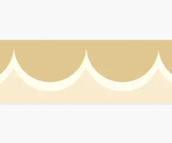 Scallop Trim Wallpaper