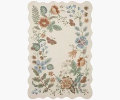 Strawberry Fields Wool-Hooked Rug