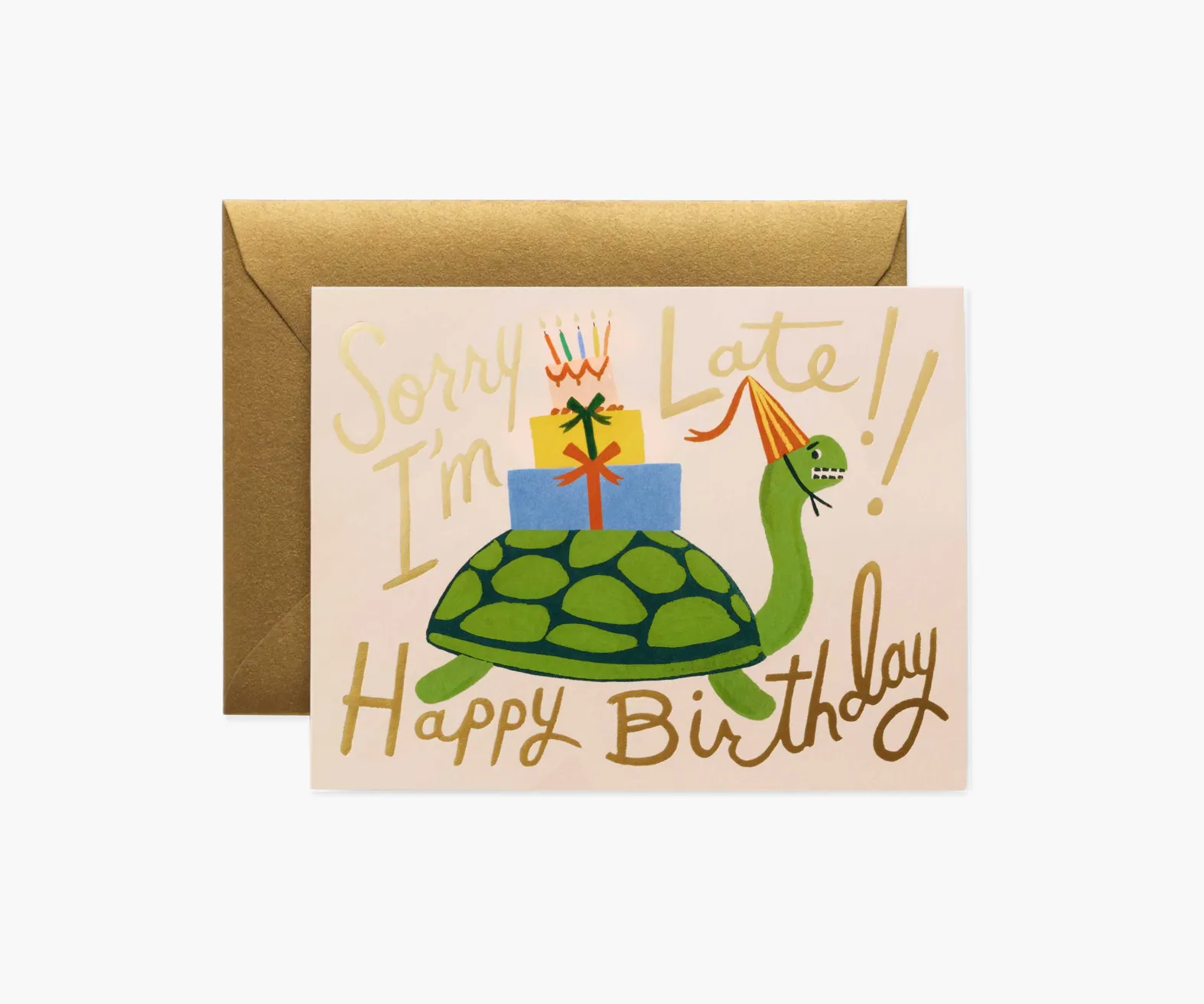 Turtle Belated Birthday Card
