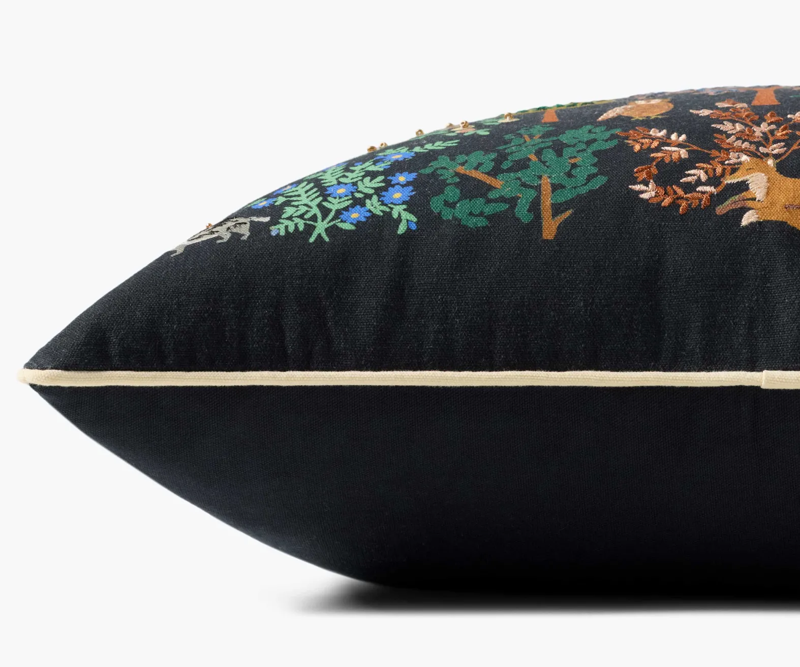 Woodland Forest Embroidered Pillow