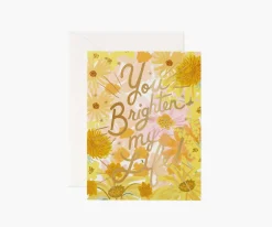 You Brighten My Life Love & Friendship Card