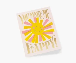 You Make Me Happy Love & Friendship Card